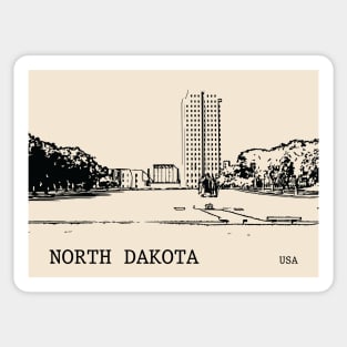 North Dakota State USA Sticker
